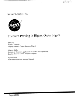 Theorem Proving in Higher Order Logics