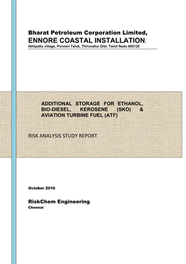Bharat Petroleum Corporation Limited, ENNORE COASTAL INSTALLATION, Athipattu Village, Ponneri Taluk, Thiruvallur Dist