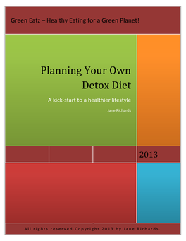 Planning Your Own Detox Diet