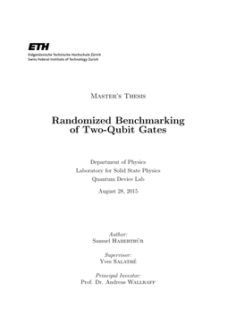 Randomized Benchmarking of Two-Qubit Gates