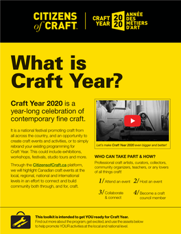 What Is Craft Year?