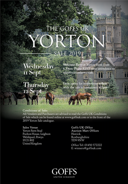 Yorton Sale 2019