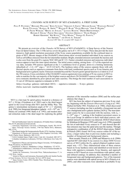 CHANDRA ACIS SURVEY of M33 (Chasem33): a FIRST LOOK Paul P