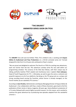 The Smurfs” Animated Series Soon on Tfou