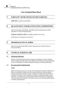 New Zealand Data Sheet