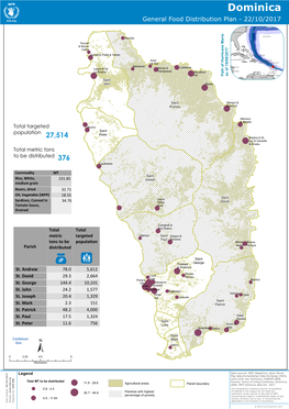 Dominica General Food Distribution Plan - 22/10/2017 Ç Ç ÇÇ Ç Ç Ç Ç Ç Ç United States Ç Ç a I Ç Bermuda Penville R Ç a Ç Ç M Ç Toucari Ç & Morne E Ç N 7 Ç