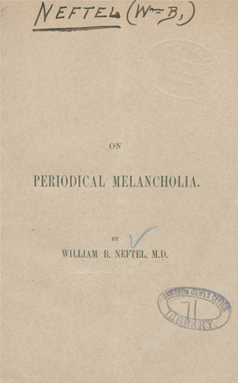 On Periodical Melancholia