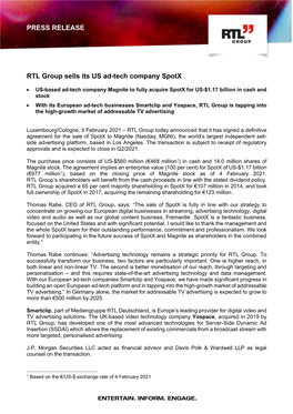 RTL Group Press Release