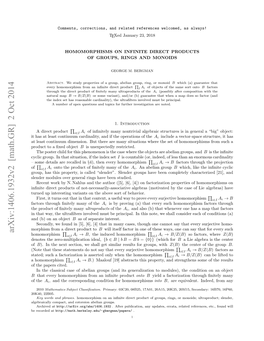 Arxiv:1406.1932V2 [Math.GR] 2 Oct 2014 B Cited