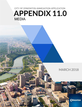 City of Edmonton Annexation Application (March 2018). Appendix