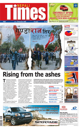 Nepali Times We Need Is an Atmosphere of Trust Between the REBELS WITHOUT a CAUSE Government and These Groups