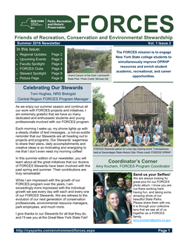 FORCES Summer 2016 Newsletter