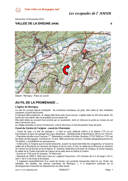 Les Escapades De L' AMUR VALLEE DE LA DHEUNE (9KM) AU FIL DE