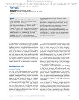 Fish Stocks Rainer Froese, IFM-GEOMAR, Kiel, Germany Daniel Pauly, University of British Columbia, Vancouver, BC, Canada