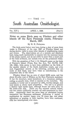 South Australian Ornithologist