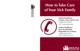 How to Take Care of Your Sick Family