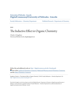 The Inductive Effect in Organic Chemistry Comments Upon Models: C