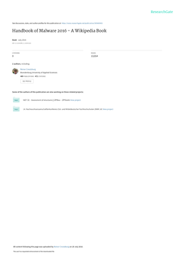 The Malware Book 2016
