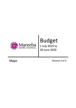 MSC Budget Volume 3 - 1 July 2019 - 30 June 2020