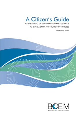 A Citizen's Guide to BOEM's Renewable Energy Authorization Process