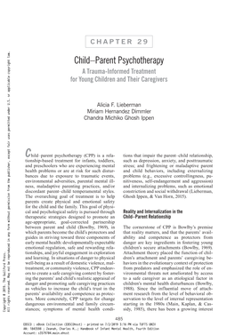 Child–Parent Psychotherapy a Trauma-Informed Treatment for Young Children and Their Caregivers