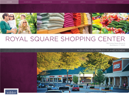 ROYAL SQUARE SHOPPING CENTER 768 Putney Road (Route 5) Brattleboro, VT 05301