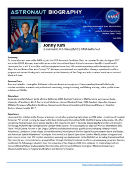 Jonny Kim (Lieutenant, U.S