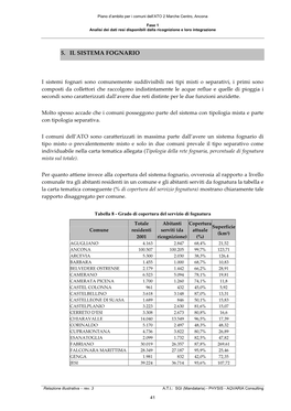 5. Il Sistema Fognario