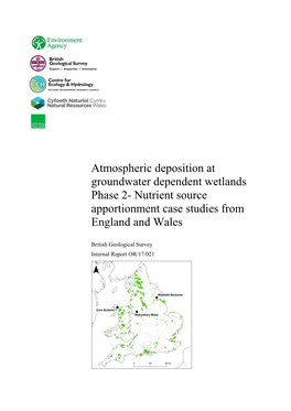 Nutrient Source Apportionment Case Studies from England and Wales