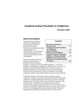 Confined Animal Facilities in California