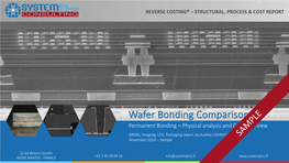 Wafer-To-Wafer Permanent Bonding