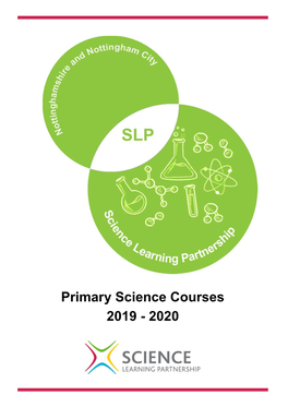 Primary Science Courses 2019 - 2020