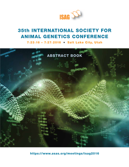35Th International Society for Animal Genetics Conference 7
