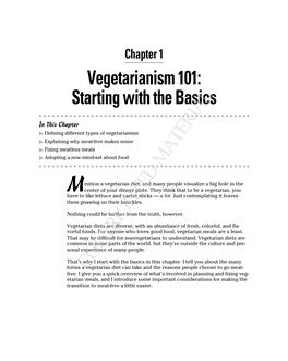 Vegetarianism 101: Starting with the Basics