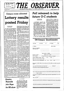 Lottery Results Posted Friday