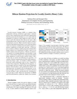 Bilinear Random Projections for Locality-Sensitive Binary Codes