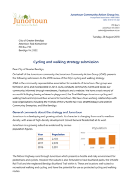 Cycling and Walking Strategy Submission