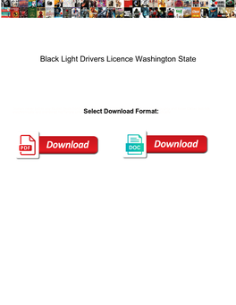 Black Light Drivers Licence Washington State