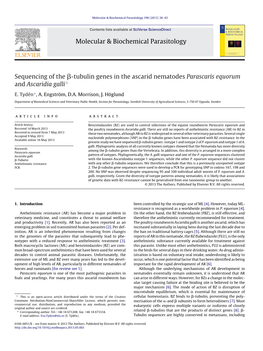 Molecular & Biochemical Parasitology