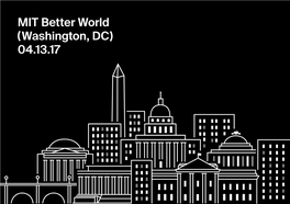 MIT Better World Washington, DC 04.13.17