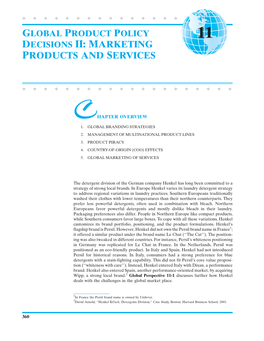 PRODUCTS and SERVICES Rrrrrrrrrrrrrrrrrrrrc HAPTER OVERVIEW