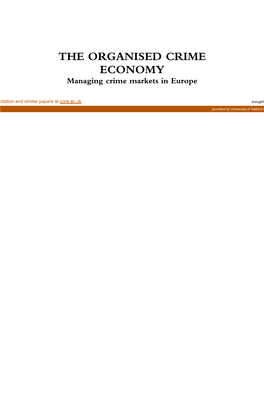 (Organised) Crime: the Case of the European Road Freight Transport Sector Tom Vander Beken, Karen Verpoest, Annemie Bucquoye, and Melanie Defruytier 19