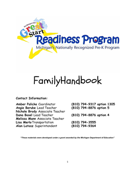 Family Handbook