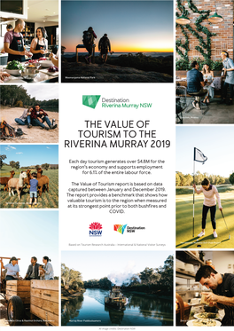 The Value of Tourism to the Riverina Murray 2019