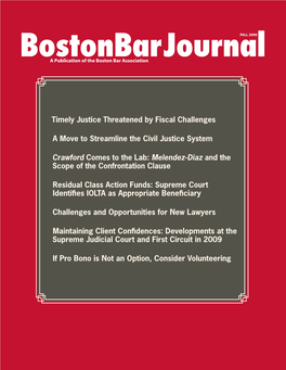 Bostonbarjournala Publication of the Boston Bar Association