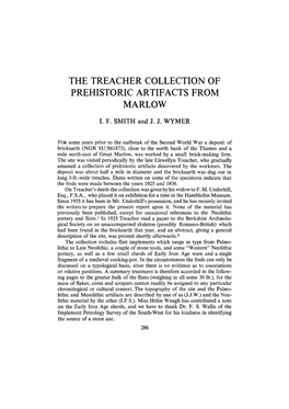 The Treacher Collection of Prehistoric Artifacts from Marlow