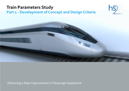 Train Parameters Study Part 1 - Development of Concept and Design Criteria