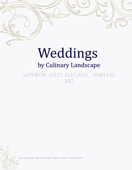 Weddings by Culinary Landscape Sophisticated