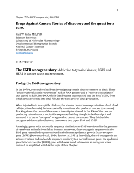 Drugs Against Cancer: Stories of Discovery and the Quest for a Cure