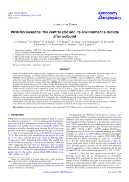 V838 Monocerotis: the Central Star and Its Environment a Decade After Outburst